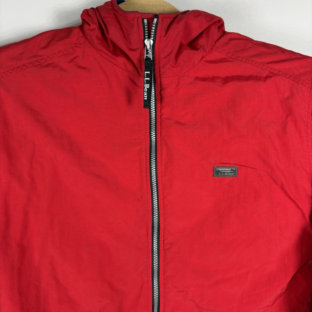 L.L. Bean Kid's XL 18-20 Full Zip Fleece Lined Parka Reflective‎ Hooded Jacket